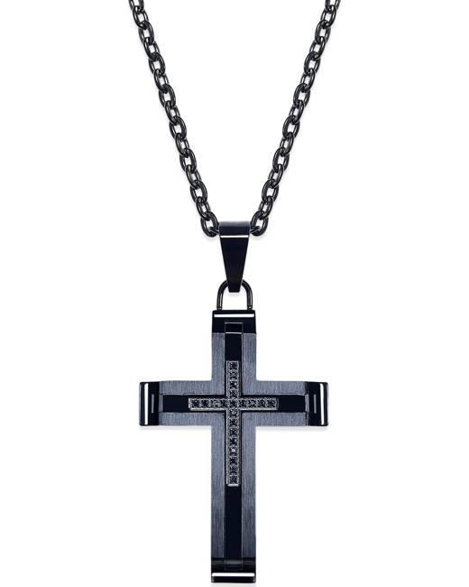Mens Jewellery Necklaces Save 22% DSquared² Double Cross Pendant Necklace in Black for Men 