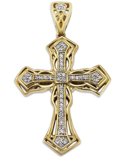 gold cross for man