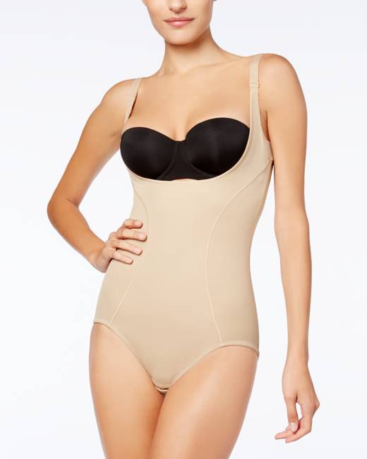 Bar III Seamless Scoop-Neck Thong Bodysuit, Created for Macy's
