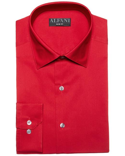 Alfani Mens Small Printed Slim Fit Button Down Shirt Black S 