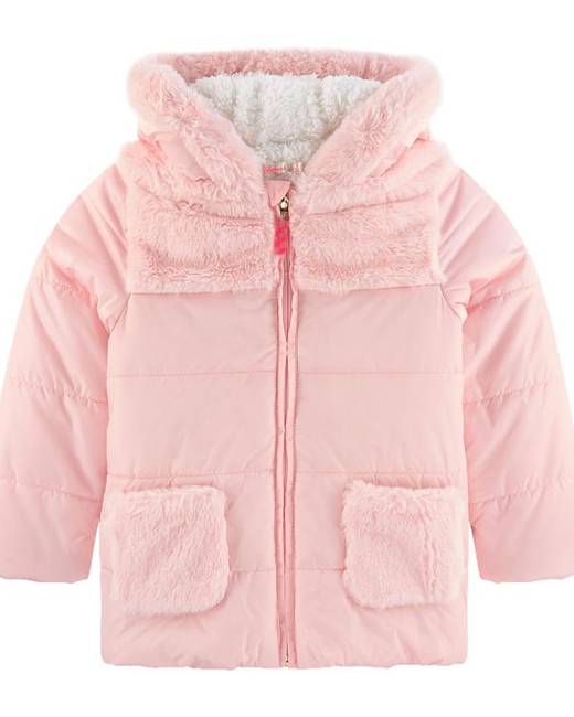 Kleding Meisjeskleding Jacks & Jassen Beautiful Faux Fur Baby Girl Winter Coat with zipper and Hood 