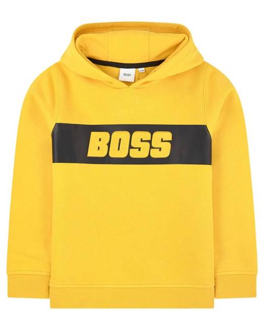 hugo boss yellow hoodie