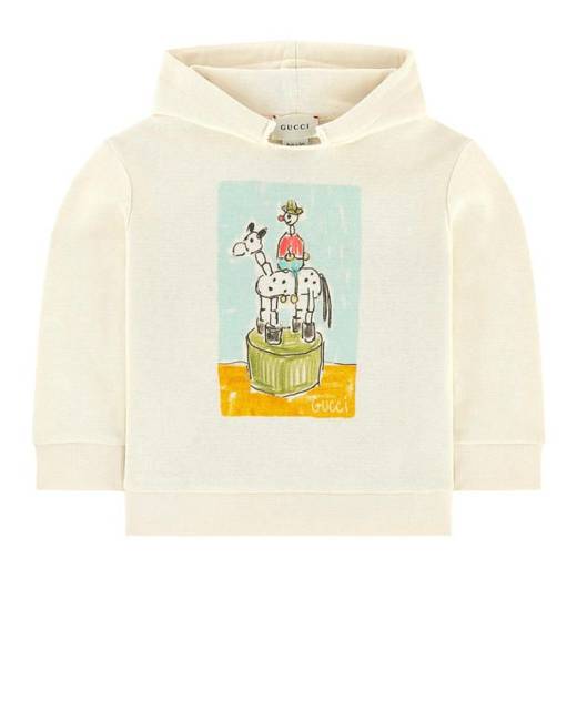 Oversized cotton jersey hoodie - Gucci - Women