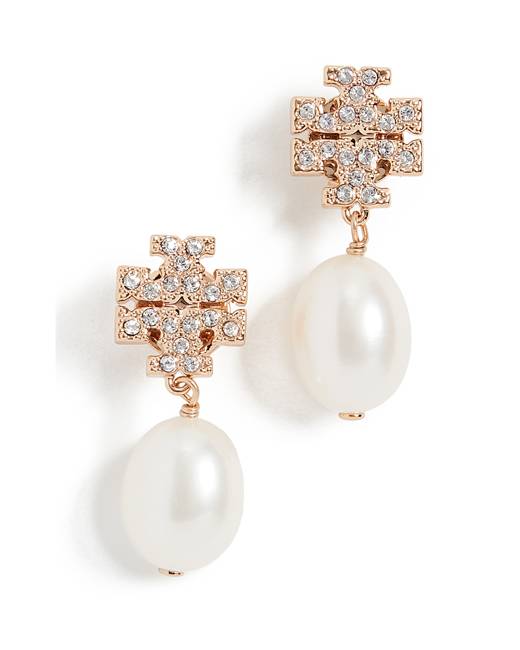 tory burch pearl earrings