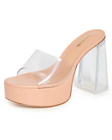 Larroude Dolly Mule Lucite