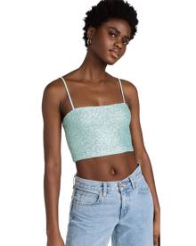 Susana Monaco Sequin String Crop Top