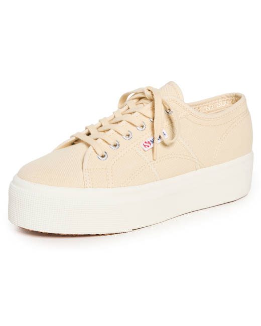 White superga sale platform sneakers