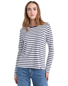 SUNDRY Stripe Destination Long Sleeve Tee
