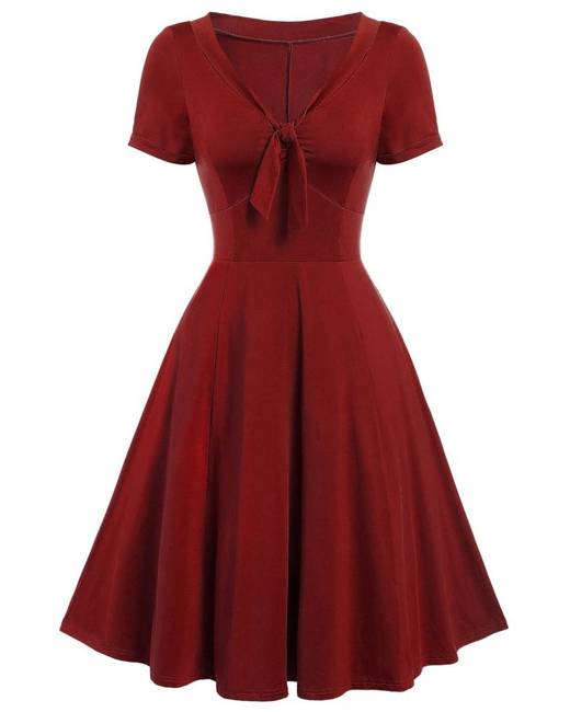 Red dress clearance 50s