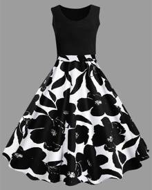 plus size floral print layered cami dress with criss cross crop top