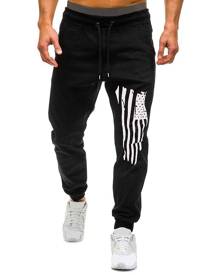 Rosegal American Flag Graphic Drawstring Jogger Pants