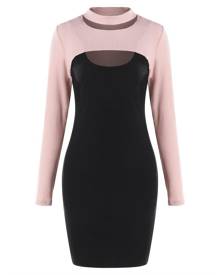 Rosegal Cut Out Knit Top and Bodycon Dress