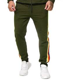 Rosegal Side Colorful Striped Drawstring Jogger Pants