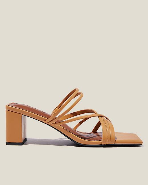 elle strappy low block heel