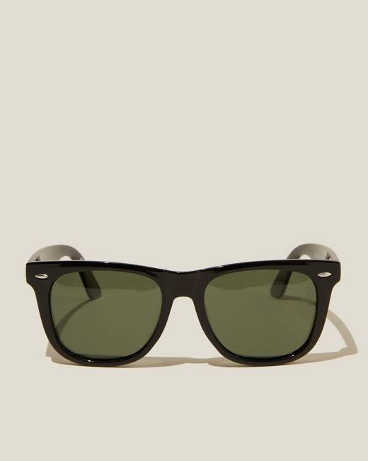 Cotton On Men - Leopold Polarized Sunglasses - Dark Brown Tort / Brass / Brown