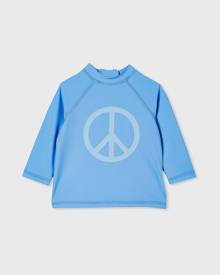 Cotton On Kids - Freddie Rash Vest - Blue bell/sky haze peace sign
