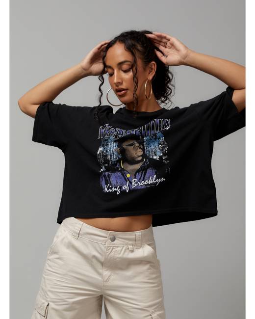 Lcn Nfl Cropped Fitted Graphic Tee