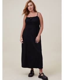 Cotton On Women - Curve Reece Maxi Slip Dress - Black