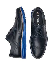 Cole Haan Men's Original Grand Wingtip Oxfords Dark Navy - Size: 11 D-Width