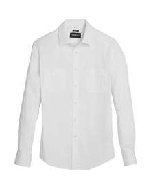 Awearness Kenneth Cole Men's Slim Fit Military Sport Shirt Bright White - Size: Small