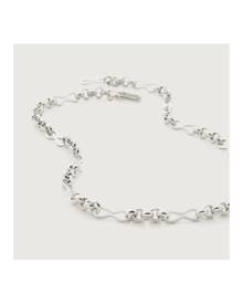 Monica Vinader Sterling Silver Heritage Link Necklace adjustable 50cm/20" Monica Vinader Sterling Silver Heritage Link Necklace adjustable 50cm/20"