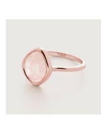 Monica Vinader Rose Gold Siren Small Nugget Stacking Ring Rose Quartz Monica Vinader Rose Gold Siren Small Nugget Stacking Ring Rose Quartz