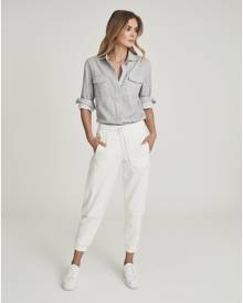 Reiss Bernice - Loungewear Cargo Joggers in White, Womens, Size XS