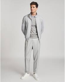 Reiss Steven - Hybrid Zip Through Jacket in Soft Grey, Mens, Size