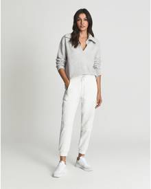 Reiss Bernice - Loungewear Cargo Joggers in White, Womens, Size XL