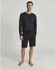 Reiss Hunt - Elasticated Waist Jersey Shorts in Charcoal, Mens, Size XS