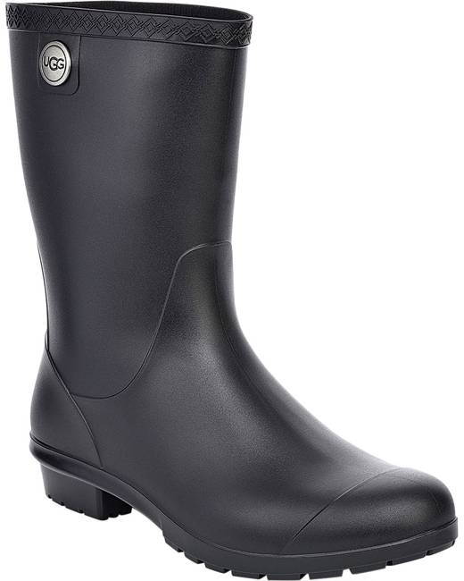 ugg rain boots matte black