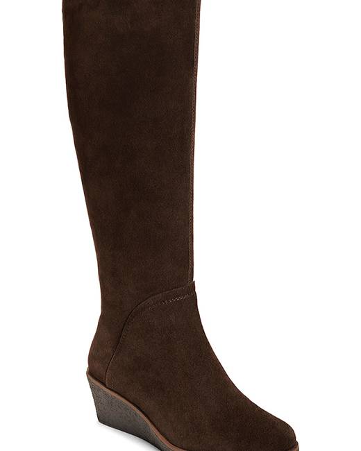 Aerosoles wedge boots on sale suede