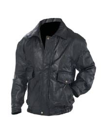 Private Label Genuine Leather Bomber Jacket For Men