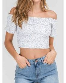 Lush Smocked Crop Top