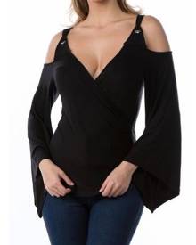 Vava by Joy Hahn Long Sleeve Wrap Top