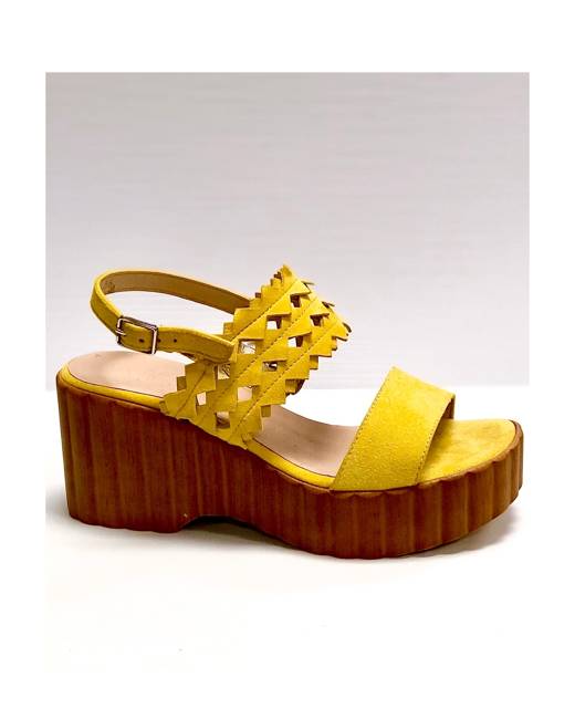 Yellow Women's Platform Sandals - Shoes | Stylicy USA