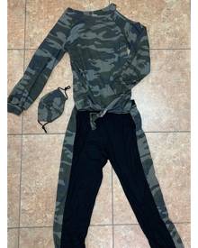 Vava by Joy Hahn New Army Side Print Jogger