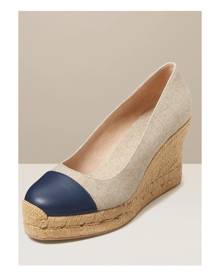 Jack Rogers Palmer cap closed toe wedge