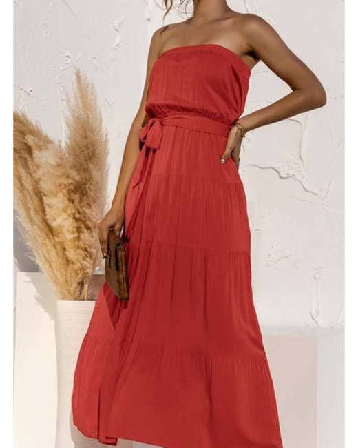 Red Women's Maxi Dresses - Clothing | Stylicy USA