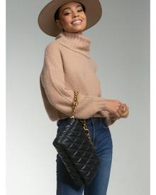 Elan CROP CROSSBACK SWEATER