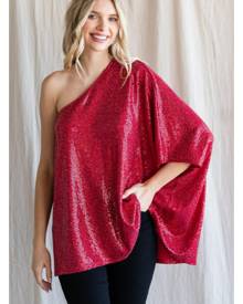 Jodifl Sequin One Shoulder Top