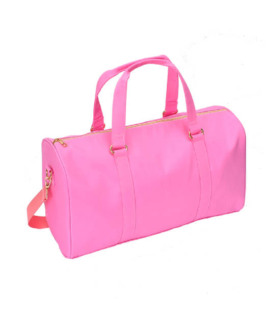 light pink travel bag