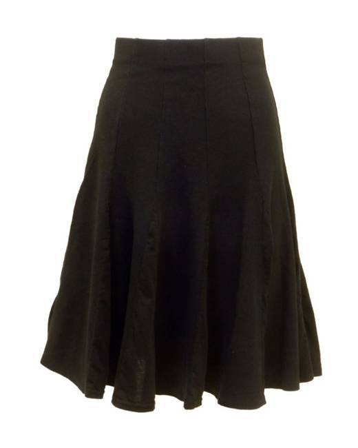 Basics High Waisted Micro Fit & Flare Skater Skirt