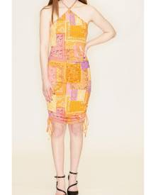 Bear Dance Patchwork Print Dress