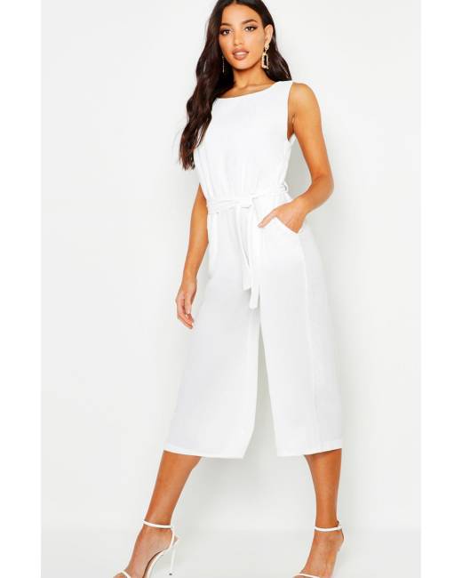 Boohoo Women Clothing Shorts Culottes 4 Womens Woven Culotte Jumpsuit 