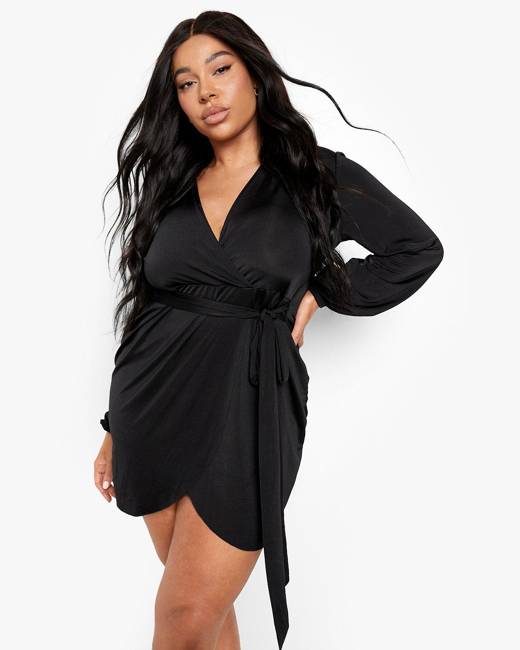 Boohoo Women's Wrap Dresses - Clothing | Stylicy