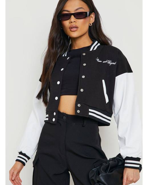 boohoo Quilted Oversized Varsity Jacket - ShopStyle