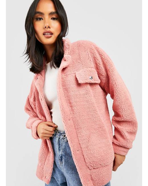 Cult Gaia adda Cropped Faux-Fur Jacket - Pink