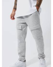 Boohoo Slim Fit Front Cargo Jogger - Grey - S