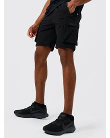 Boohoo Man Active Lightweight Cargo Shorts - Black - S